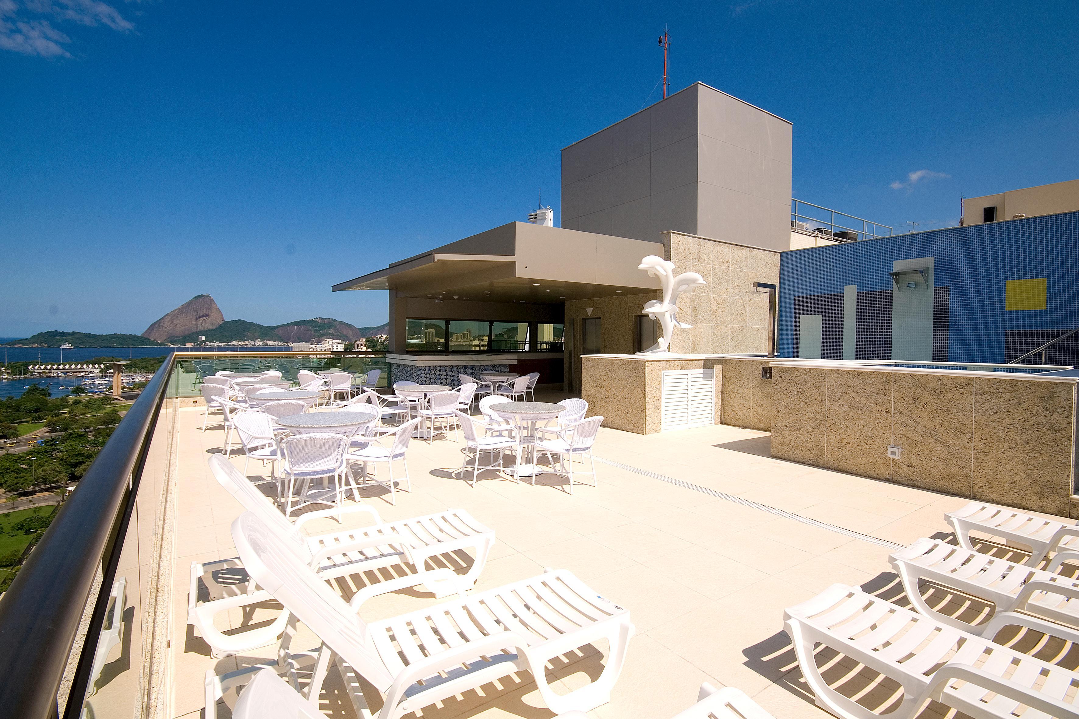 Hotel Atlantico Business Centro Rio de Janeiro Exterior foto Rooftop of the hotel