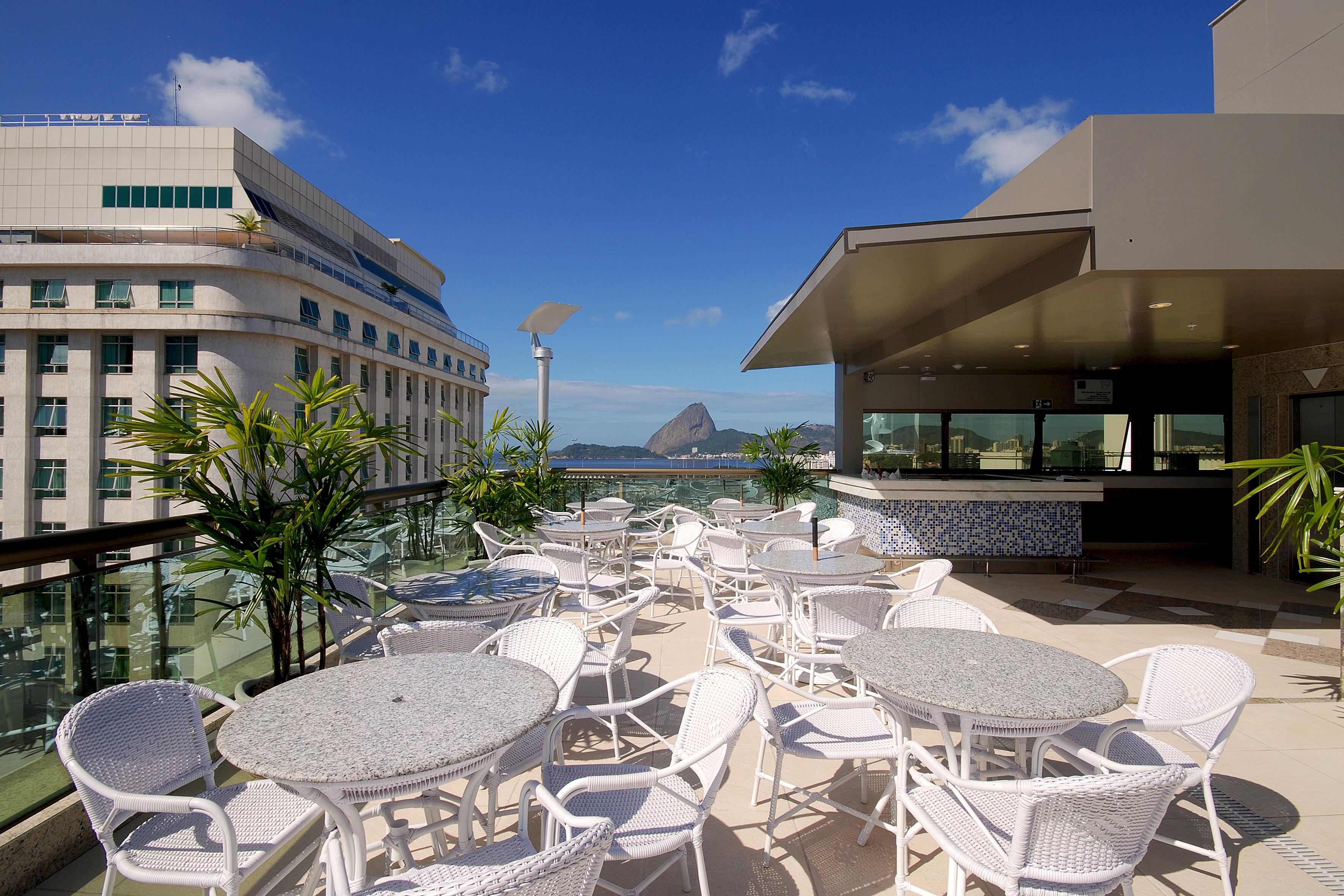 Hotel Atlantico Business Centro Rio de Janeiro Exterior foto Rooftop terrace of a hotel in Rio de Janeiro